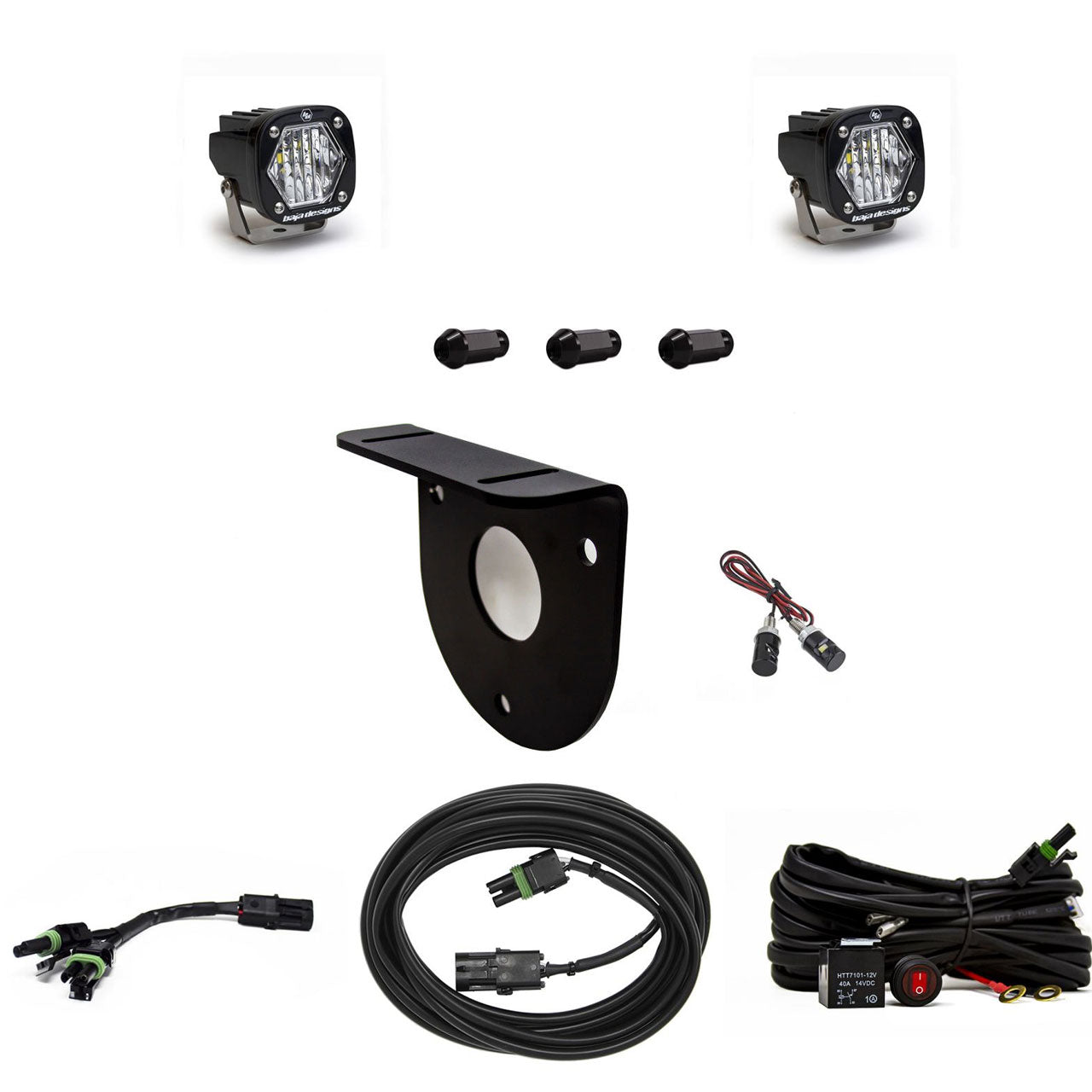 S1 Dual Reverse Kit - '21-25 Bronco (Multi-Pattern; Clear; Toggle Wiring; No License Plate Mount)