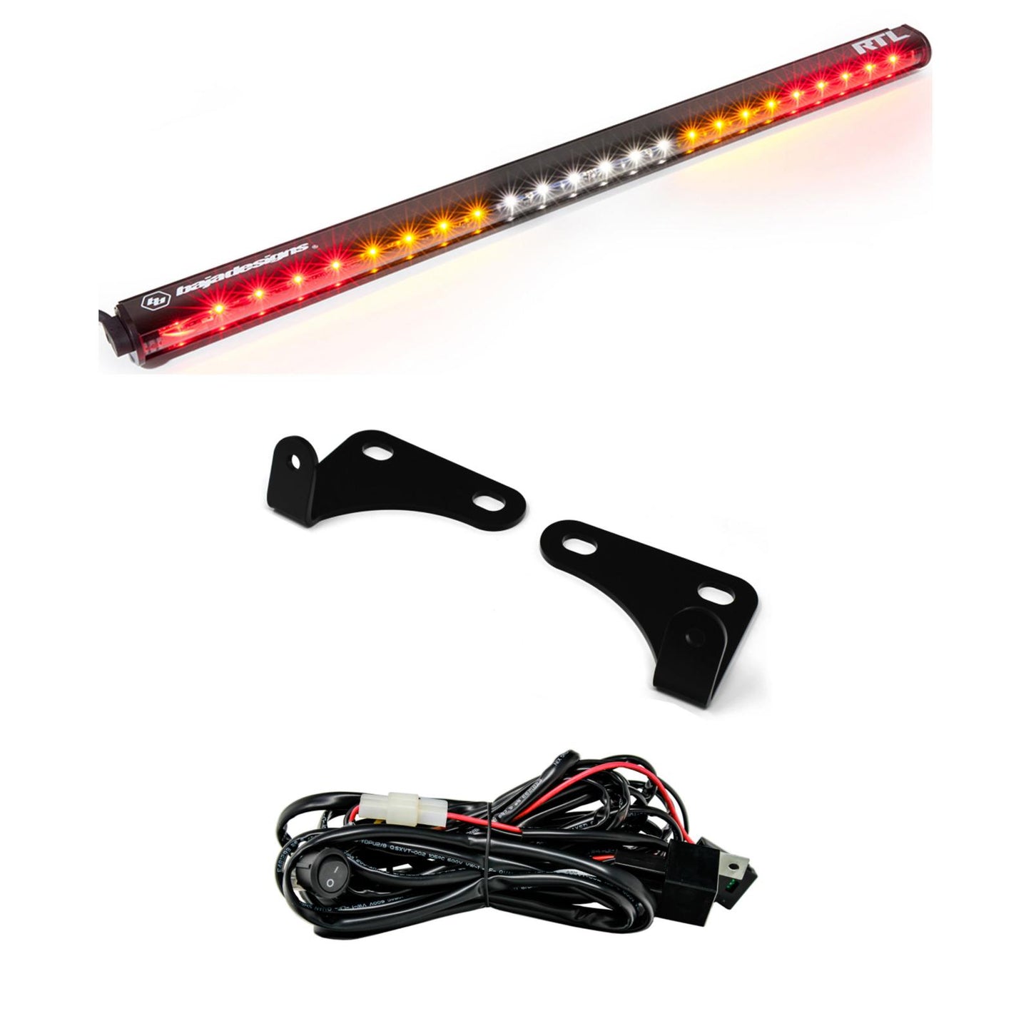 RTL 30 Inch Rear Light Kit - '15-18 RZR; W/ 2-Seats (Clear; No Turn Signal)