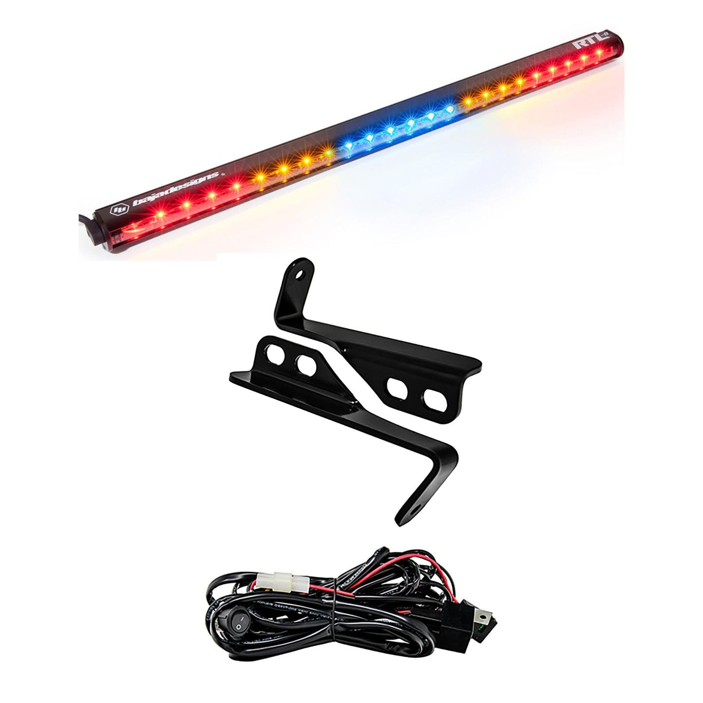 RTL 30 Inch Rear Light Kit - '15-18 RZR; W/ 4-Seats (Blue; No Turn Signal)