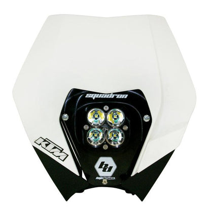 Squadron Sport (A/C) Headlight Kit W/ Shell - '08-09 200 XC; '08-12 200 XC-W/250 SX/XC; '08-10 250 XC-F/XCF-W; '08-12 250 XC-W/300 XC/XC-W; '09-11 400 XC-W; '08-11 450 EXC-R; '08-12 450 XC-F/W; '08-11 530 EXC-R/XC-W (Driving/Combo; Clear)