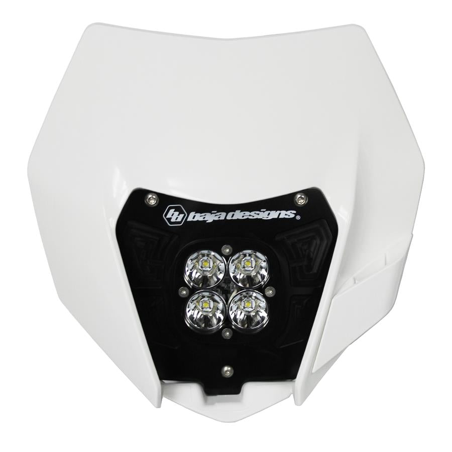 Squadron Sport (D/C) Headlight Kit W/ Shell - '14-16 250 SX-F/250 XC-F/250 XCF-W/350 SX-F/350 XC-F/350 XCF-W; '13-16 450 XC-W/500 XC-W (Spot; Clear)