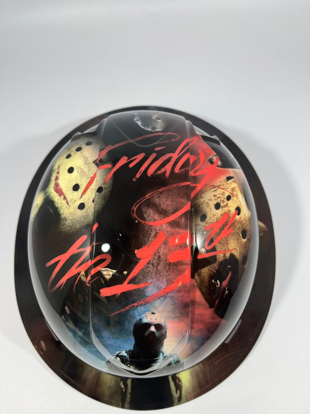 Full Brim Hard Hat Custom Hydro Dipped Friday the 13th