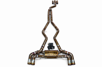 BMW G42  M240i 3.0L Catback  Grade 5 Titanium  Burnt 3.5" Tips