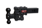GEN-Y - PHANTOM-X 2.5" Solid Shank 2.5" Drop 1.6K TW 16K Hitch & GH-051 Dual-Ball - GH-2412X