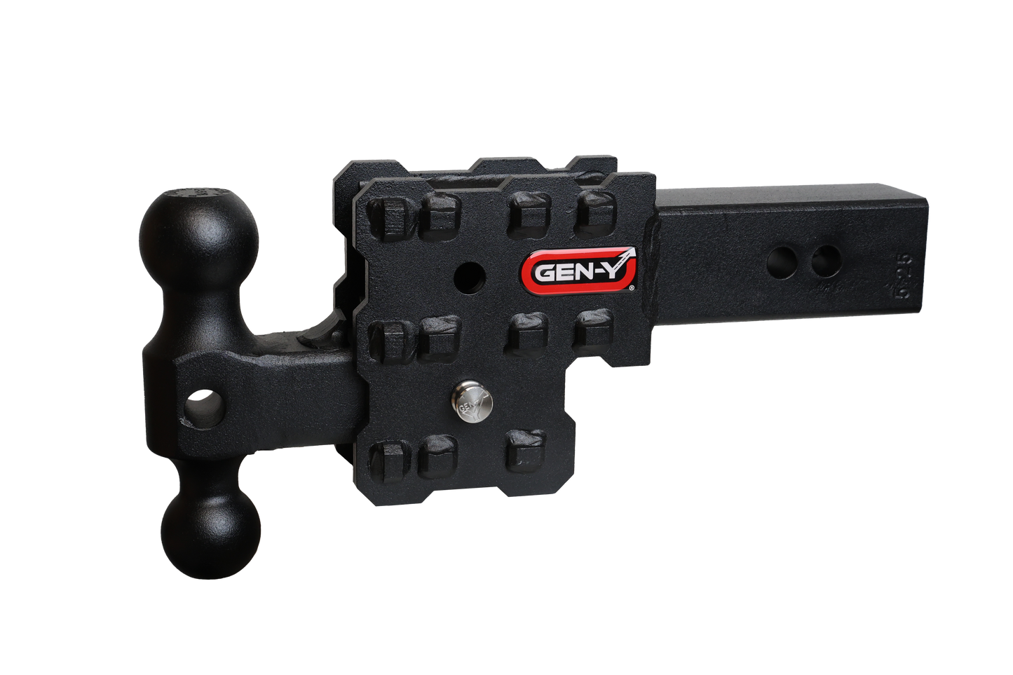GEN-Y - PHANTOM-X 2" Solid Shank 2.5" Drop 1K TW 10K Hitch & GH-031 Dual-Ball - GH-2612X