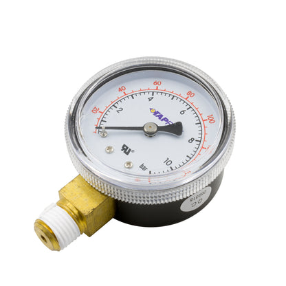 GAUGE LOW PRESSURE FOR CO2 REGULATOR (0 TO 160 PSI)