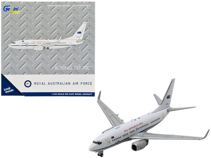 Boeing 737-700 Aircraft "Royal Australian Air Force" (A36-001) White with Blue Stripes "Gemini Macs" Series 1/400 Diecast Model Airplane by GeminiJets  free shipping USA