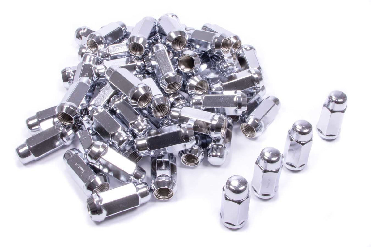60 Lugnuts 9/16 ACORN Bulge X-Long Heat Treat - 41198XLHT