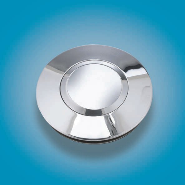 Billet Horn Button Plain - 5864