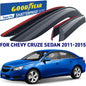 GOODYEAR Tape-On Window Deflectors Shatterproof