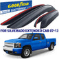 GOODYEAR Tape-On Window Deflectors Shatterproof