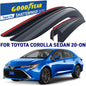 GOODYEAR Tape-On Window Deflectors Shatterproof