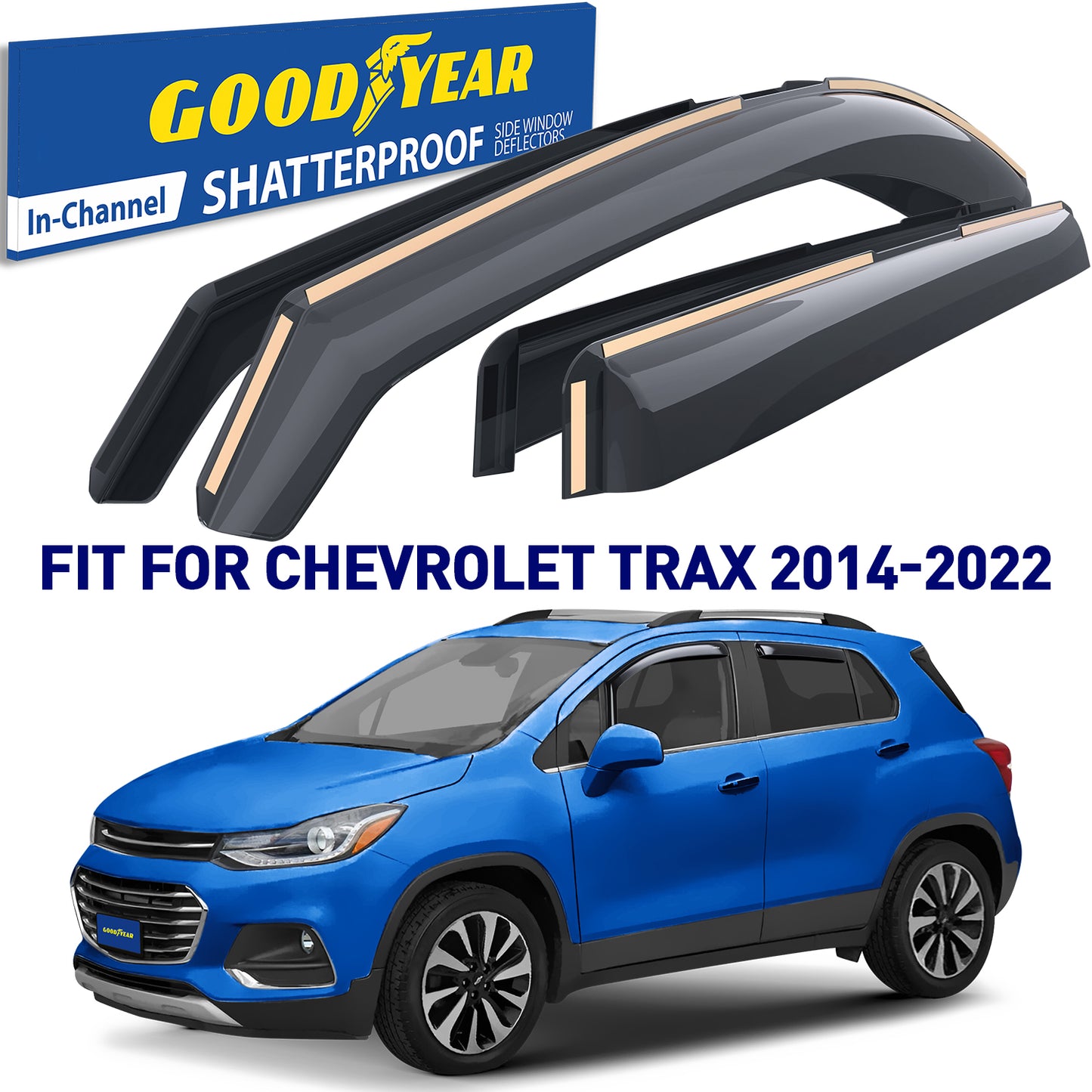 GOODYEAR In-Channel Window Deflectors Shatterproof
