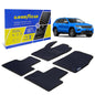 Goodyear Custom Fit Car Floor Liners For Jeep Grand Cherokee 2016-2020 Black/Black 4 Pc.Set All-Weather Diamond Shape Liner Traps Dirt Liquid Precision Interior Coverage - GY004129