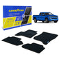 Goodyear Custom Fit Car Floor Liners For Chevrolet (Chevy) Silverado/for GMC Sierra 2014-2018 Double Cab Black/Black All-Weather Diamond Shape Liner Traps DirtPrecision Interior Coverage - GY004282