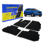 Goodyear Custom Fit Car Floor Liners For Cadillac XT5 2017-2021 Black/Black 4 Pc. Set All-Weather Diamond Shape Liner Traps Dirt Liquid Precision Interior Coverage - GY004288