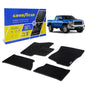 Goodyear Custom Fit Car Floor Liners For Chevrolet (Chevy) Silverado/for GMC Sierra 1500 2007-2013 Extended Cab BlackAll-Weather Diamond Shape Liner Traps DirtPrecision Interior Coverage - GY004321