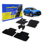 Goodyear Custom Fit Car Floor Liners For Audi Q3 SPORTBACK 2020-2021 Black/Black 5 Pc. Set All-Weather Diamond Shape Liner Traps Dirt Liquid Precision Interior Coverage - GY004324