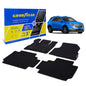 Goodyear Custom Fit Car Floor Liners For Chevrolet (Chevy) Equinox 2011-2017 Black/Black 4 Pc. Set All-Weather Diamond Shape Liner Traps Dirt Liquid Rain Precision Interior Coverage - GY004375v