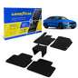 Goodyear Custom Fit Car Floor Liners For Volvo S60 2019-2021 Black/Black 5 Pc. Set All-Weather Diamond Shape Liner Traps Dirt Liquid Rain And Dust Precision Interior Coverage - GY004393v