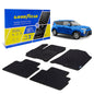 Goodyear Custom Fit Car Floor Liners For Kia Soul 2020-2022 Black/Black 4 Pc. Set All-Weather Diamond Shape Liner Traps Dirt Liquid Rain And Dust Precision Interior Coverage - GY004997