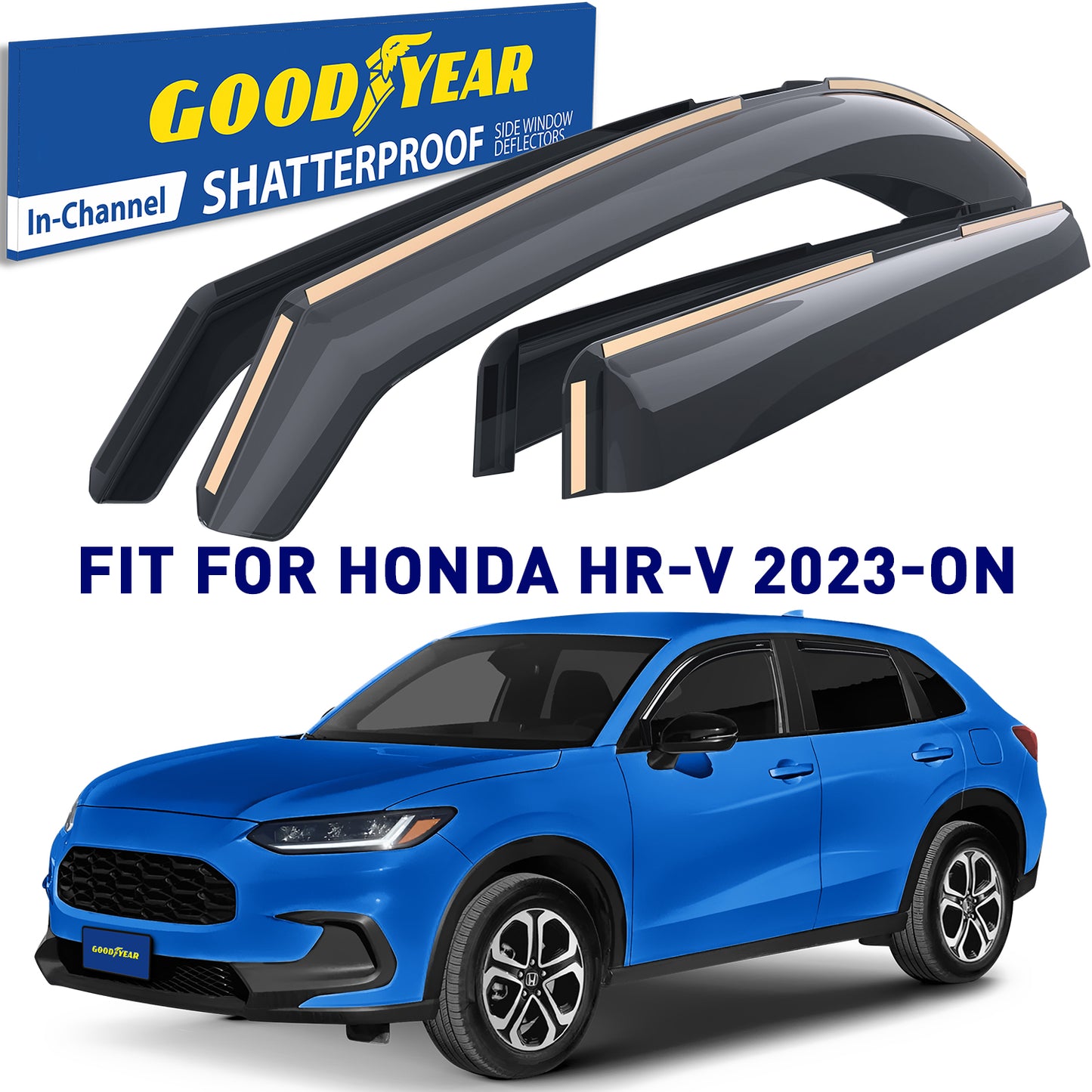 GOODYEAR In-Channel Window Deflectors Shatterproof