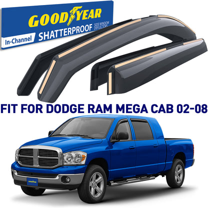 GOODYEAR In-Channel Window Deflectors Shatterproof