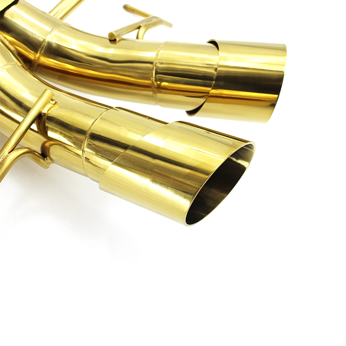 Gold Finish Rear Muffler Section Exhaust System for McLaren P1 3.8 Hybrid
