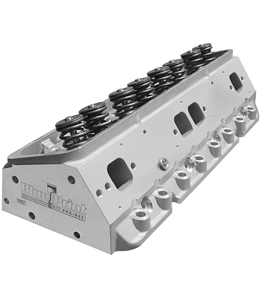 SB CHEVY ALUMINUM CYLINDER HEAD - 195CC - ASSEMBLED (SOLD INDIVIDUALLY)