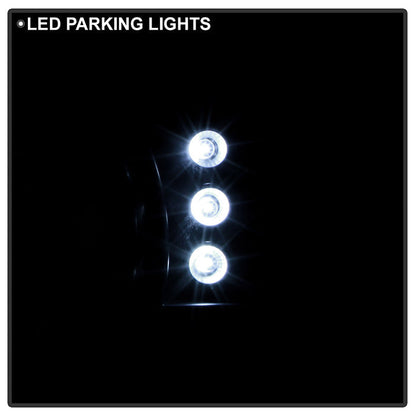 Spyder Ford Mustang 87-93 1PC LED (Replaceable LEDs)Crystal Headlights Black HD-YD-FM87-1PC-LED-BK 5012531