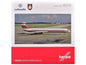 Ilyushin IL-62M Commercial Aircraft "German Luftwaffe" (11+22) White with Red Stripes 1/200 Diecast Model Airplane by Herpa  free shipping USA