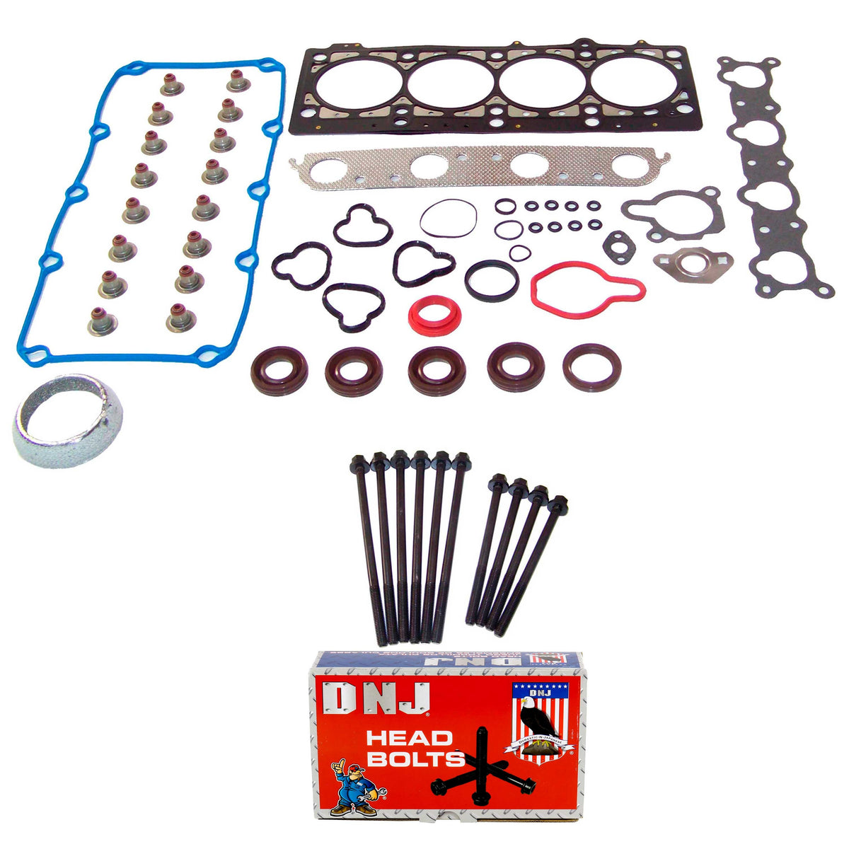 Cylinder Head Gasket set with Head Bolt Kit 1996-1999 Dodge,Plymouth 2.0L