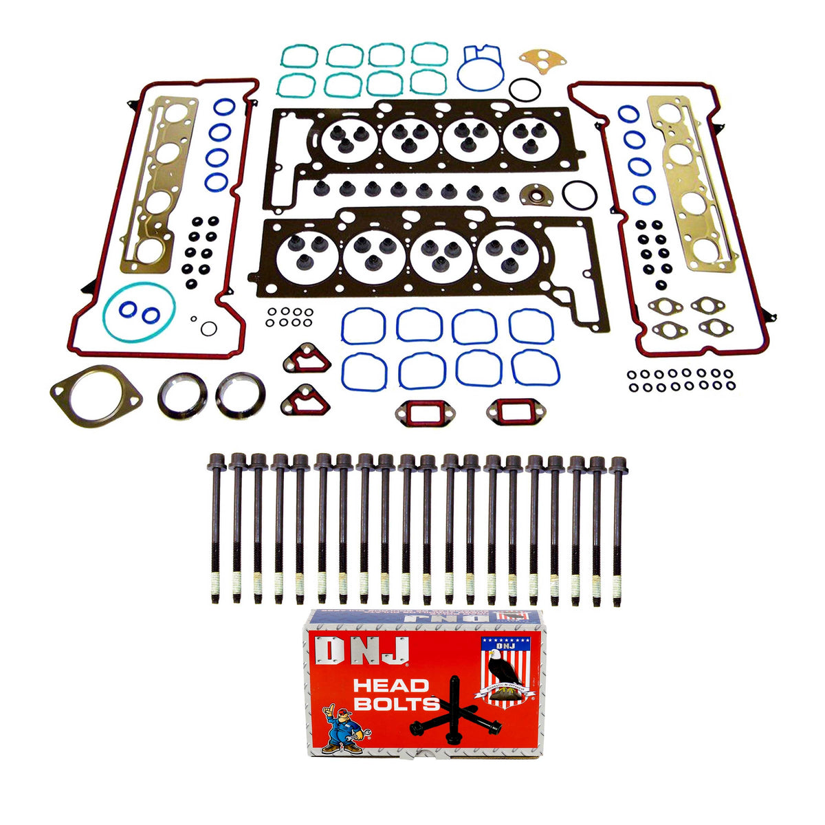 Cylinder Head Gasket set with Head Bolt Kit 2004-2011 Buick,Cadillac,Pontiac 4.6L
