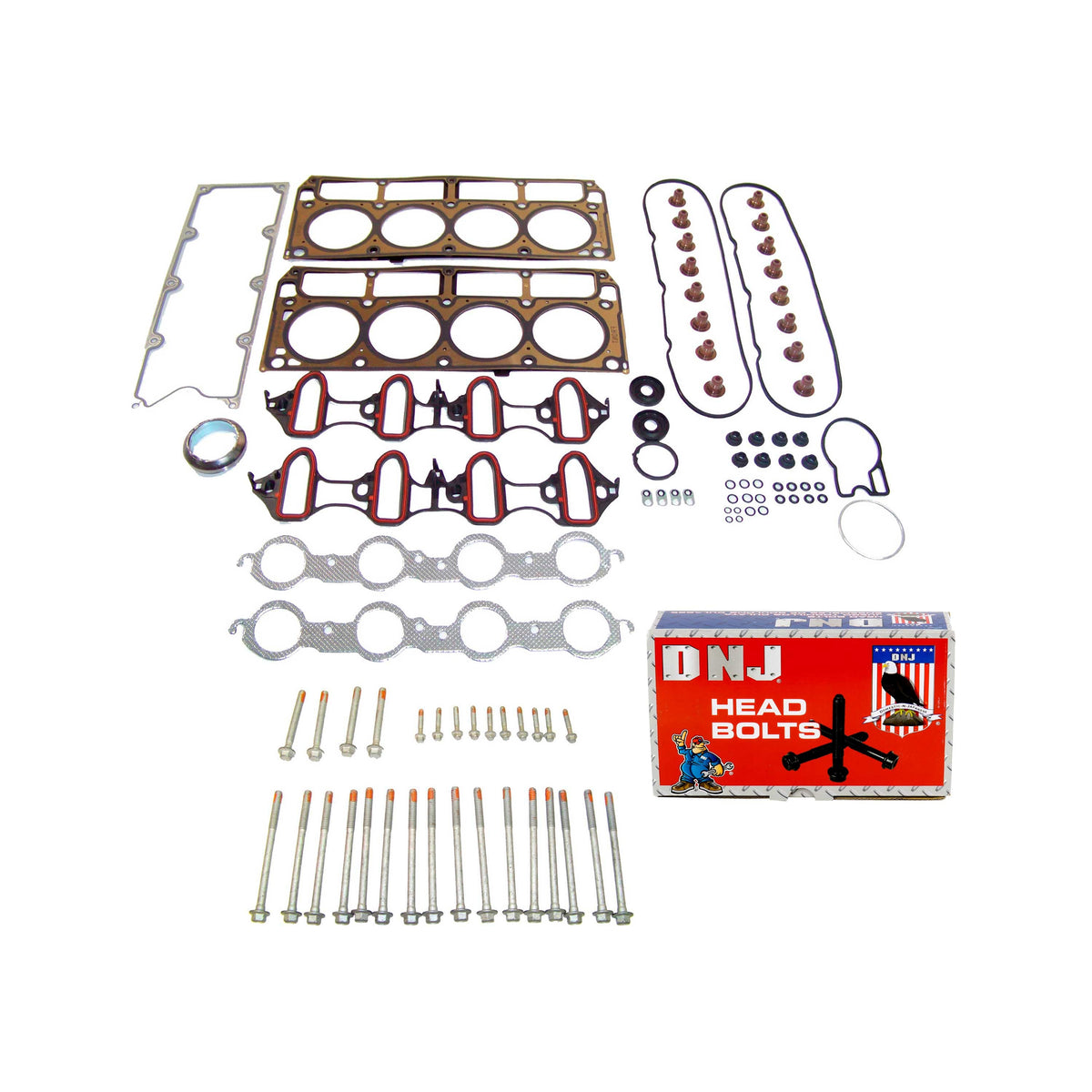 Cylinder Head Gasket set with Head Bolt Kit 2002-2006 Buick,Cadillac,Chevrolet,GMC,Isuzu 4.8L-5.3L