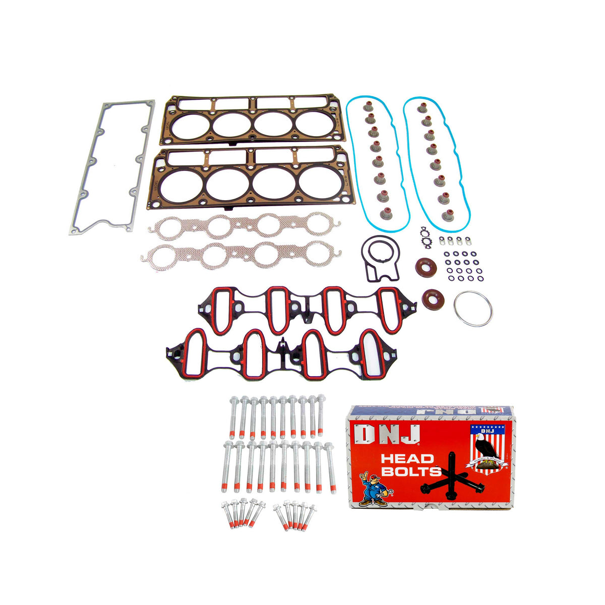Cylinder Head Gasket set with Head Bolt Kit 2004-2007 Cadillac,Chevrolet,GMC,Hummer 6.0L