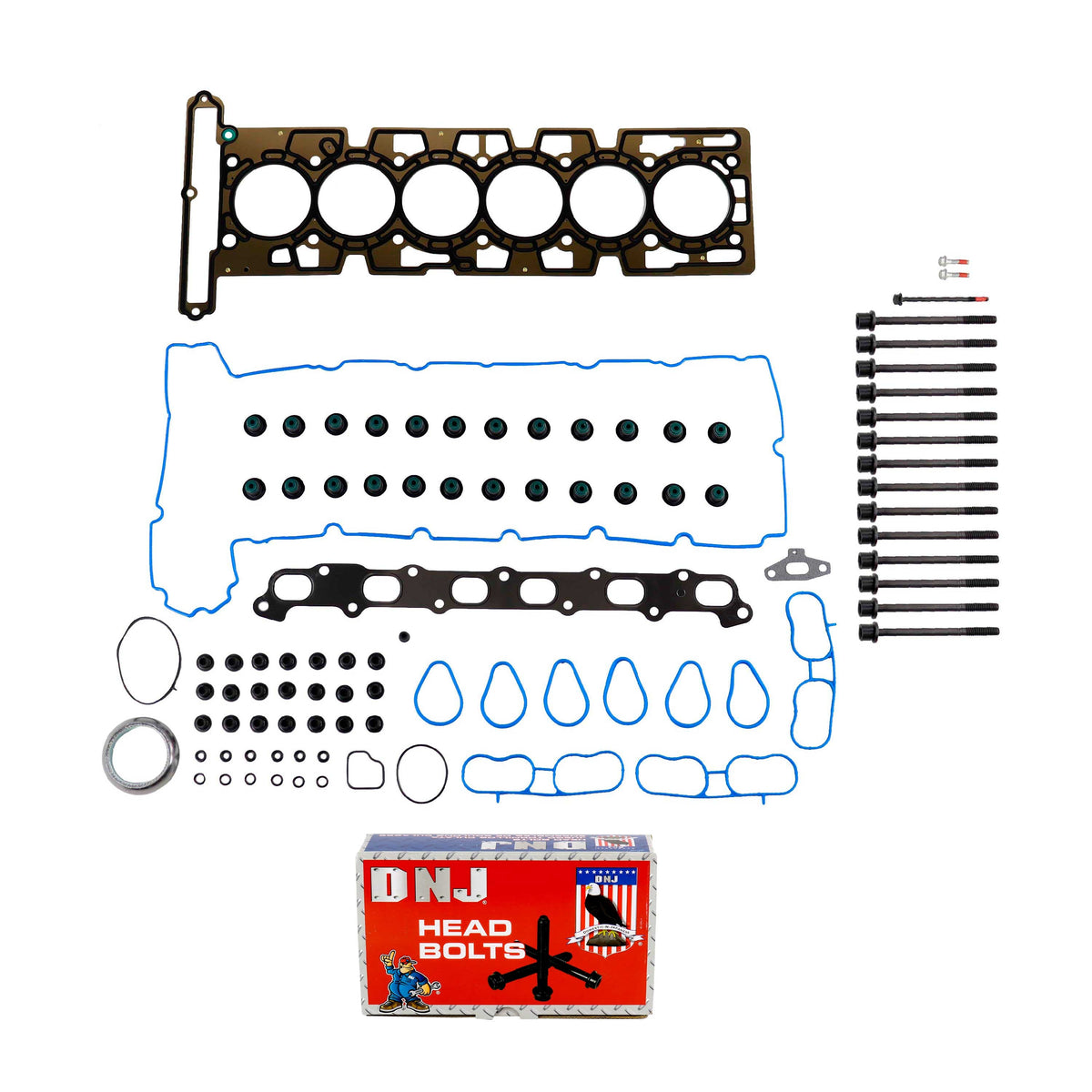 Cylinder Head Gasket set with Head Bolt Kit 2005 Buick,Chevrolet,GMC,Isuzu,Saab 4.2L