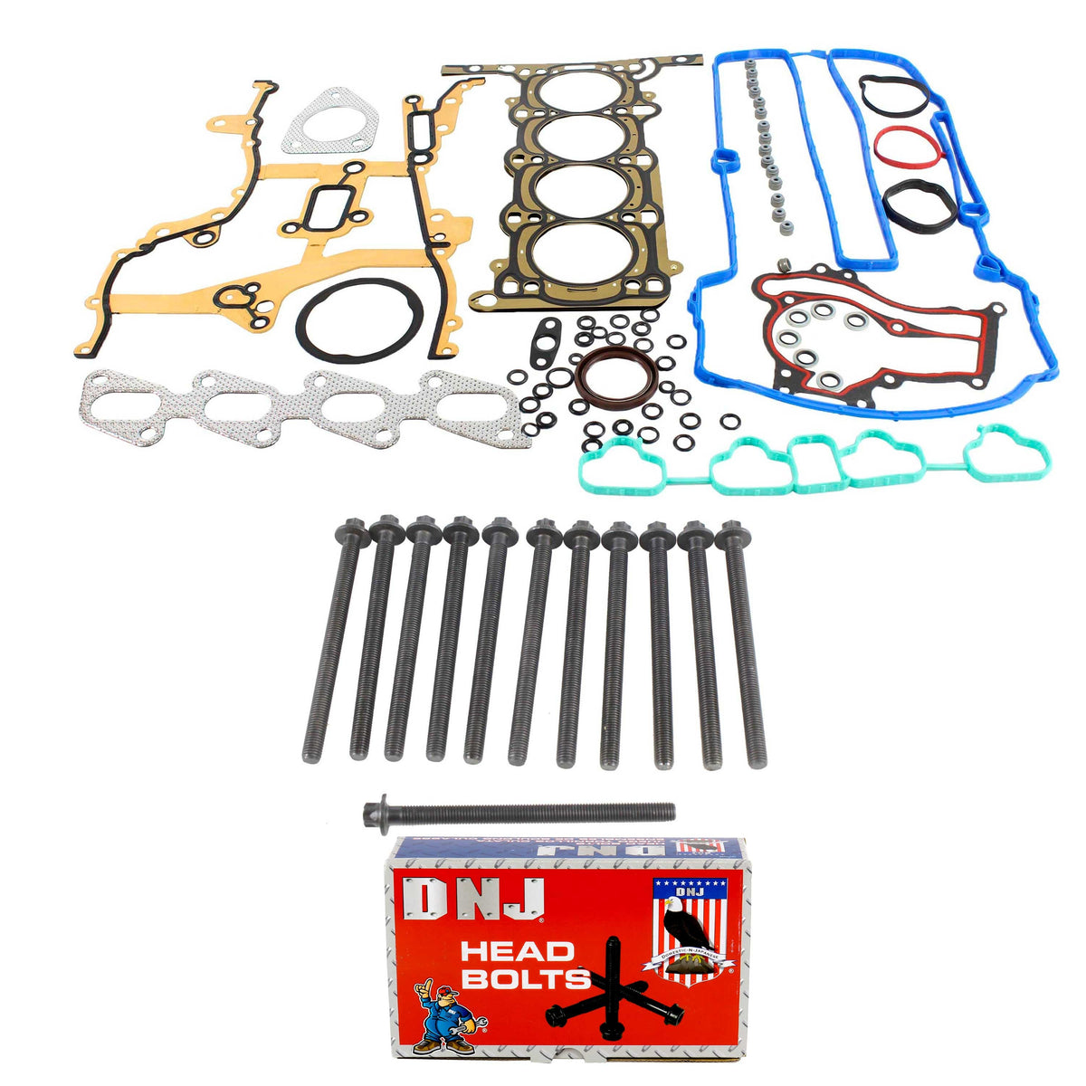 Cylinder Head Gasket set with Head Bolts 2011-2021 Buick, Cadillac, Chevrolet 1.4L L4