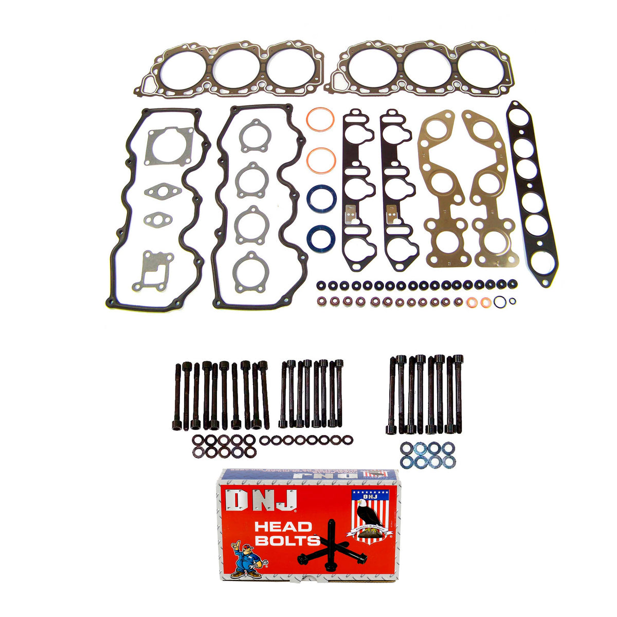 Cylinder Head Gasket set with Head Bolt Kit 1996-2002 INFINITI,Mercury,Nissan 3.3L