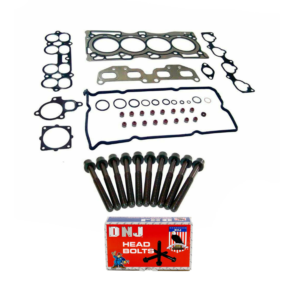 Cylinder Head Gasket set with Head Bolt Kit 2002-2006 Nissan 2.5L