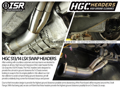 ISR Performance HGC LS Swap Header - Nissan 240sx 89-98 - 1 3/4"