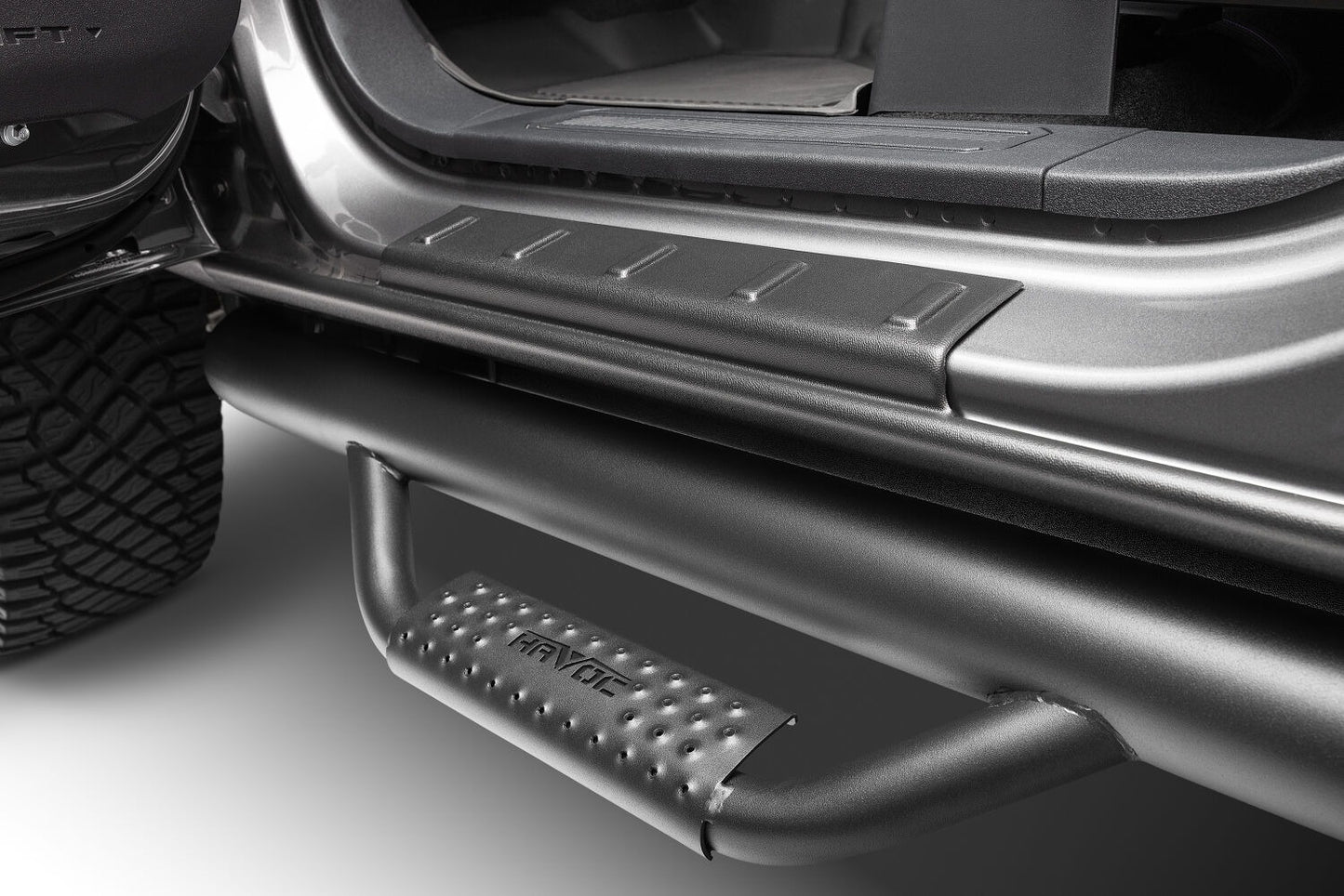 Husky Liners 2874069 Black Trail Armor Rocker Panel And Sill Plate Covers 09-14 Ford F-150 Crew Cab