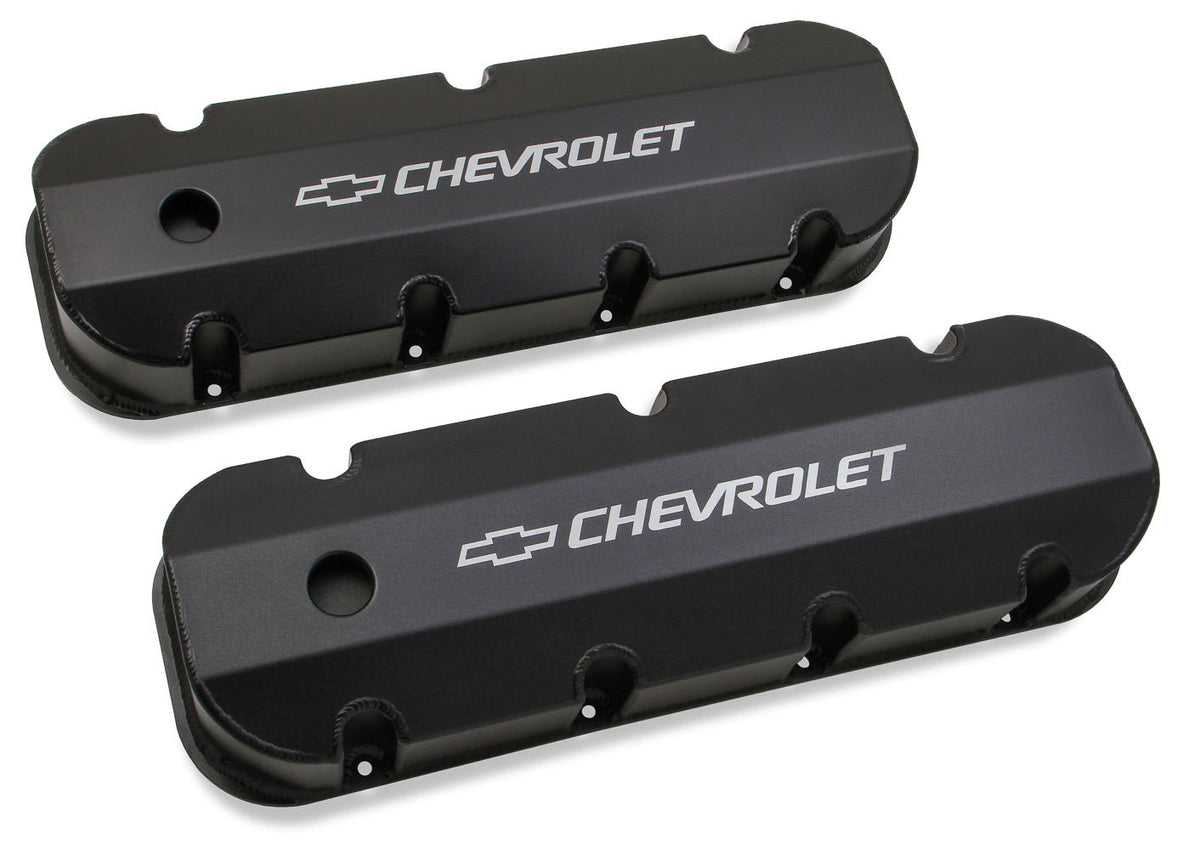 GM BBC Fab Aluminum Valve Cover Black - 241281
