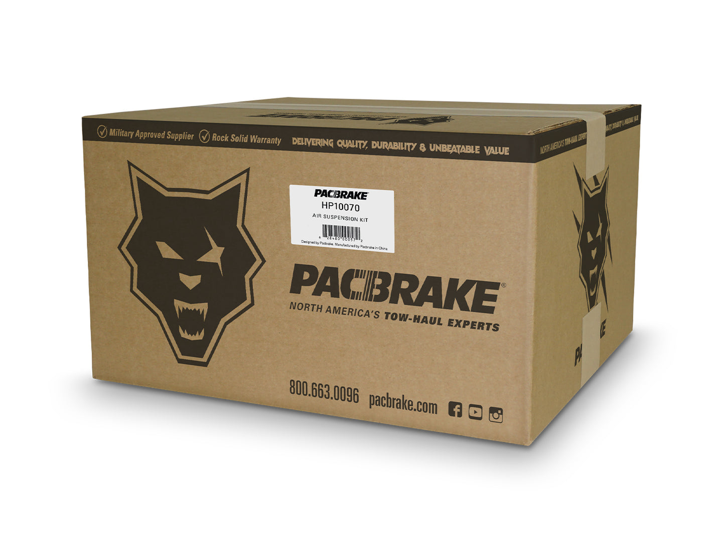HP10070 ALPHA HD Rear Air Suspension Kit For 99-16 F-250/F-350 Super Duty Pacbrake