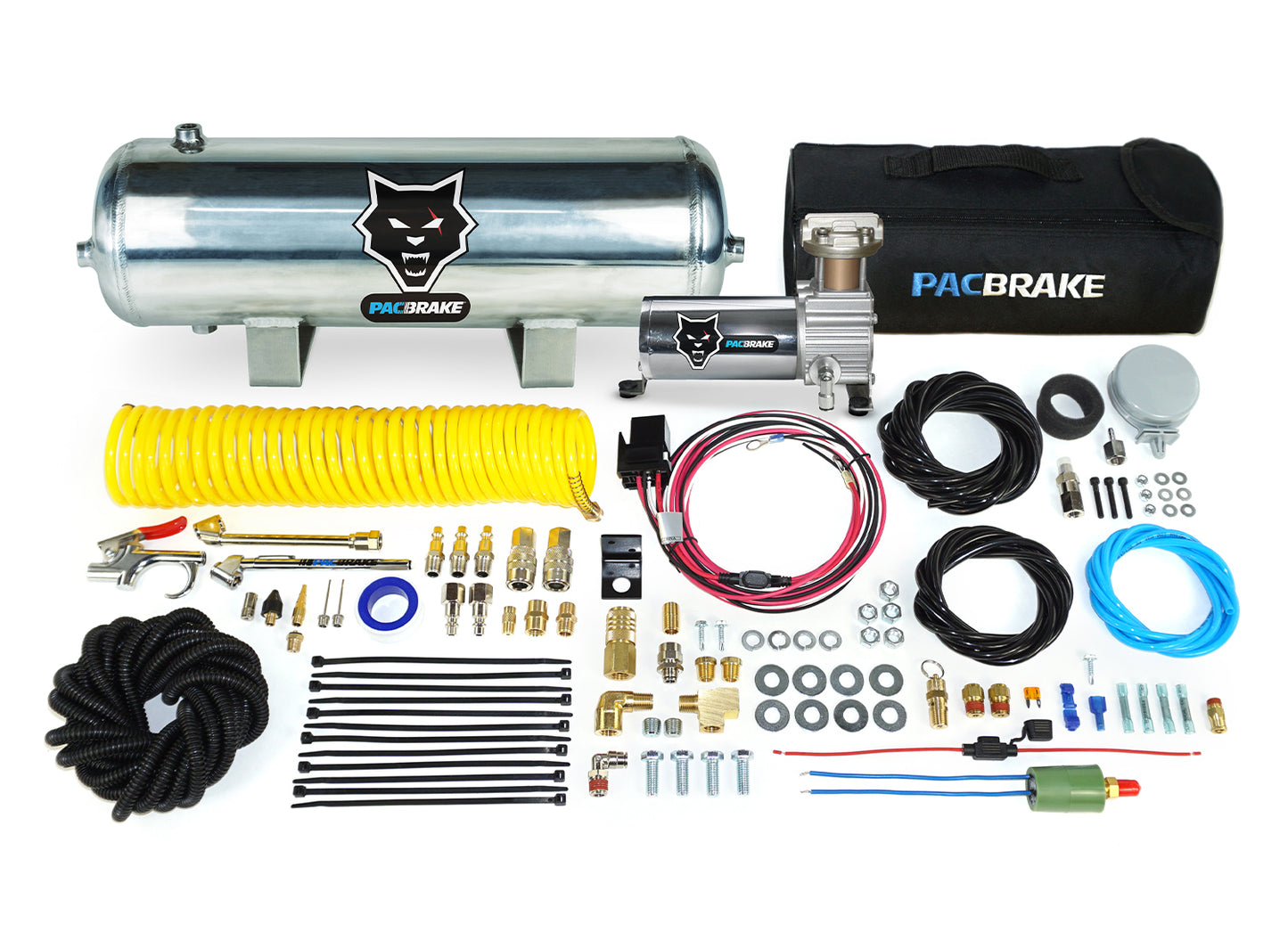 HP10164-AL Onboard Air Kit With 2 1/2 Gallon Aluminum Air Tank W/Air Compressor HP10164-AL