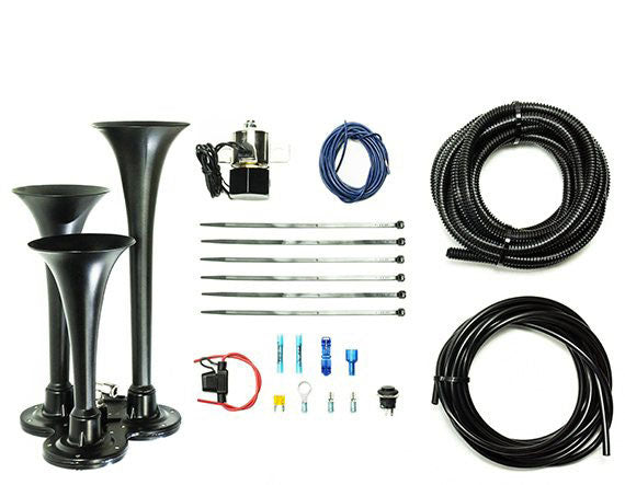 HP10235 Basic Trio Air Horn For Onboard Air Cast Zinc Alloy/Stainless Steel Chrome
