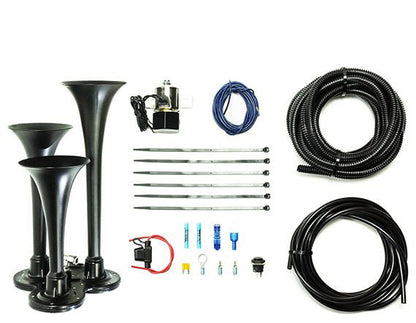 HP10235 Basic Trio Air Horn For Onboard Air Cast Zinc Alloy/Stainless Steel Chrome