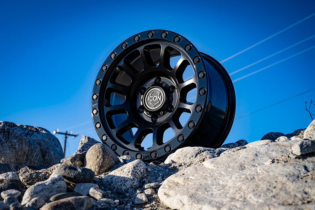 ICON Alloys Hulse Double Black 18 X 9 / 6 X 5.5 25mm Offset 6" BS
