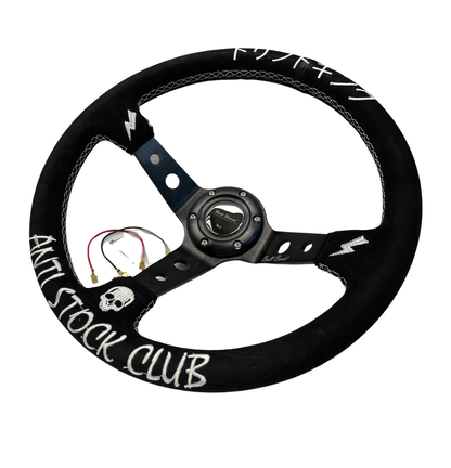 Billet Aluminum Steering Wheel + Short Hub Adapter Kit For Honda Civic Acura Integra Accord
