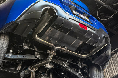2022-Present Toyota GR86 Subaru BRZ BOSO Style Muffler Delete Burnt Tip Cat Back Exhaust