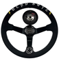 Deadboyz Suede Steering Wheel + Short Hub Adapter Kit For 02-07 Impreza WRX STI Legacy Eclipse Lancer Galant 3000GT